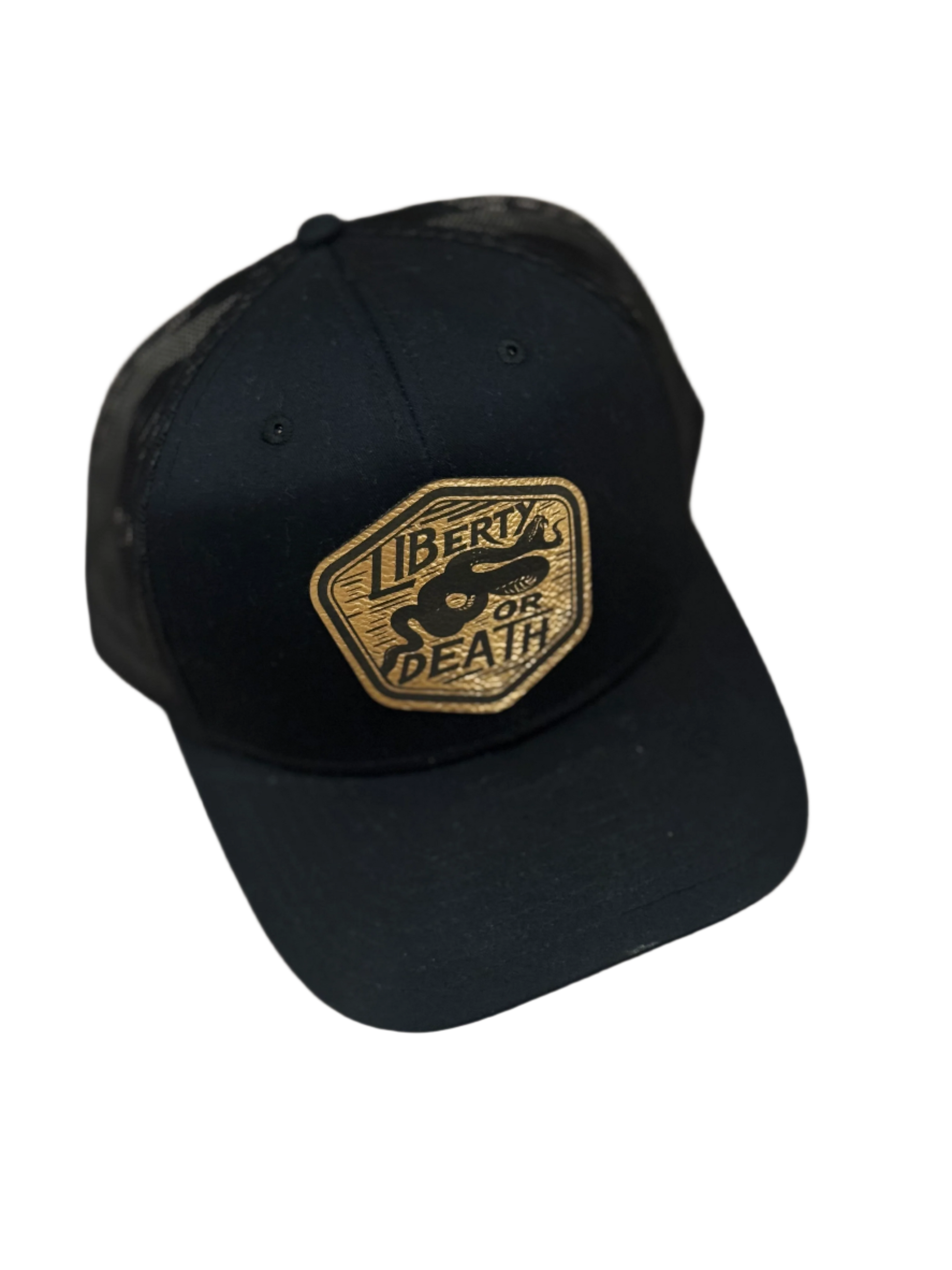 Liberty Or Death Leather Patch Hat